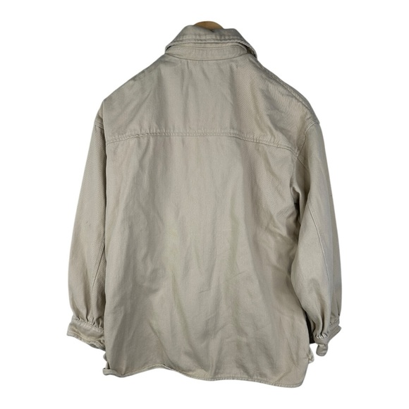 Zara Beige Button-Up Jacket - Picture 2 of 9